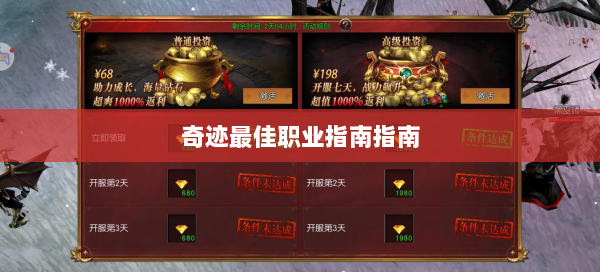 奇迹最佳职业指南指南