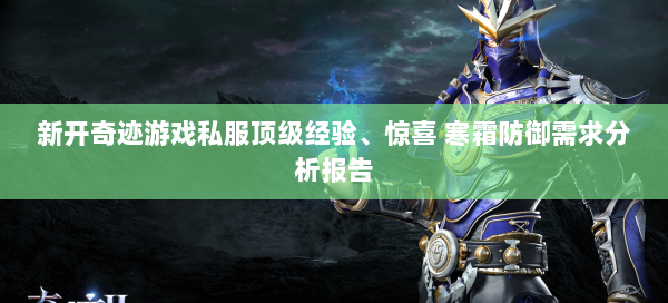 新开奇迹游戏私服顶级经验、惊喜 寒霜防御需求分析报告  第2张